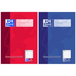 Oxford Hausaufgabenheft, DIN A5, 48 Blatt, farbig sortiert