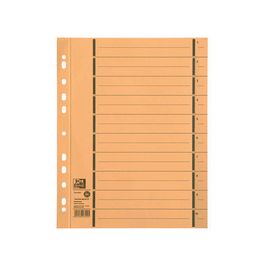 Oxford Intercalaire avec perforation, A4 extra large, jaune