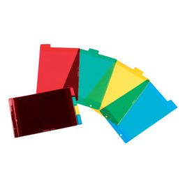 Oxford Intercalaires en plastique, uni, PVC, A5, 4 touches