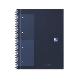 Oxford International Cahier NOTEBOOK, A4, ligné, bleu foncé
