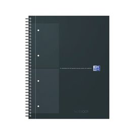 Oxford International Cahier NOTEBOOK, A4, quadrillé, noir