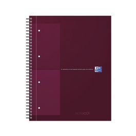 Oxford International Cahier NOTEBOOK, A4, quadrillé, rouge