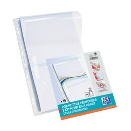 Oxford Pochettes perforées à soufflet, A4, PVC, 0,3 mm