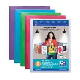 Oxford Protège-documents POLYVISION, 80 pochettes, assorti x10