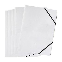 PAGNA Chemise à élastique "DIY", A4, carton, blanc