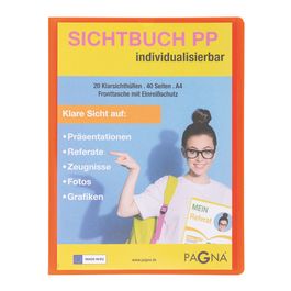 PAGNA Protège-documents de présentation "School", assorti x8