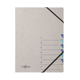 PAGNA Trieur "Easy Grey", A4, 7 compartiments, gris / bleu