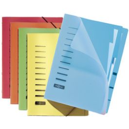 PAGNA Trieur, A4, PP, 6 compartiments, assorti x5