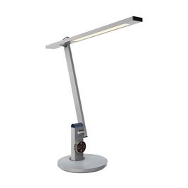 PAPERFLOW Lampe de table à LED BENTO, socle, argent brossé