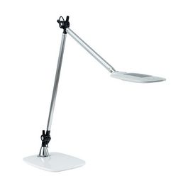 PAPERFLOW Lampe de table à LED JIM, socle, argent/blanc