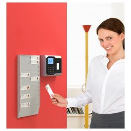 PAPERFLOW Porte-fiches employés mural, 24 compartiments