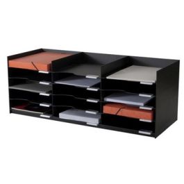 PAPERFLOW Station de tri Formularbox, 15 compartiments, noir