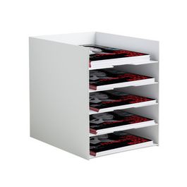 PAPERFLOW Station de tri Formularbox, 5 compartiments, gris