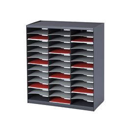 PAPERFLOW Trieur monobloc, 36 compartiments, gris