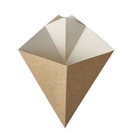PAPSTAR Cornet à frites "pure", dimensions: 165 x 195 mm