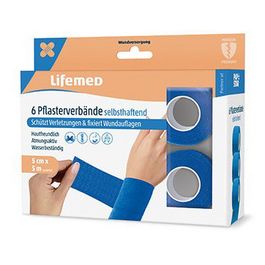 PAPSTAR Pansement, auto-adhésif, 6 rouleaux, bleu