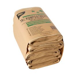 PAPSTAR Sacs compostables, marron, 10 litres