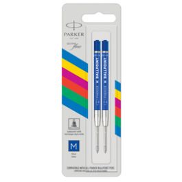 PARKER Recharge pour stylo à bille QUINKflow ECO, M, bleu