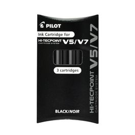 PILOT Cartouches d'encre pour Stylo roller V5/V7, noir