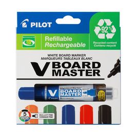 PILOT Marqueur pour tableau blanc V BOARD MASTER, étui de 5