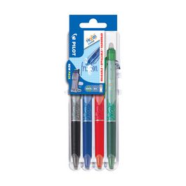 PILOT Stylo roller FRIXION BALL CLICKER 05 Set2Go, étui de 4