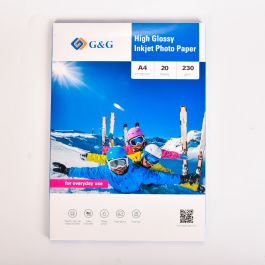 Papiers photo brillant - A4 - 20 feuilles - 230 g