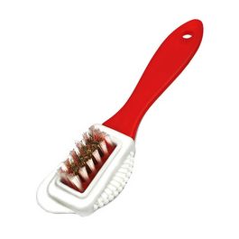 Peggy Perfect Brosse pour chaussures en daim, rouge/blanc
