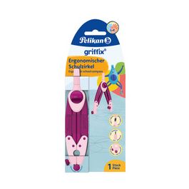Pelikan Compas scolaire griffix Sweet Berry, boîte pliable