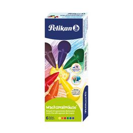 Pelikan Crayons de cire souris, assorti, set cadeau de 6