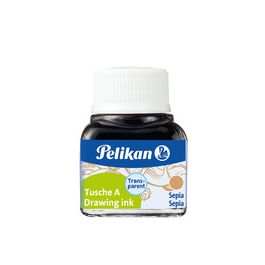 Pelikan Encre de chine A, 10 ml dans un flacon, Sépia (15)