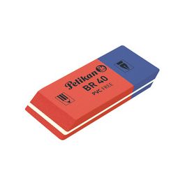 Pelikan Gomme en plastique BR 40, rouge/bleu