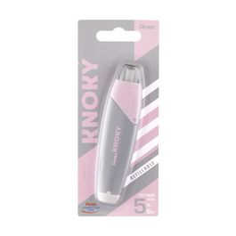 Pentel Ruban correcteur rétractable KNOKY, 5 mm x 6 m, gris