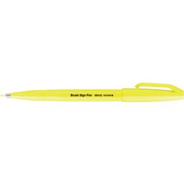 PentelArts Stylo feutre Brush Sign Pen SES15, jaune fluo