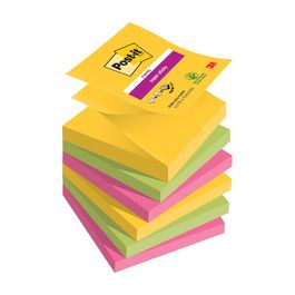 Post-it Bloc-note adhésif super sticky z-notes, 76 x 76 mm