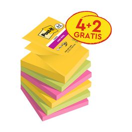 Post-it Bloc-note adhésif super sticky z-notes, 76 x 76 mm
