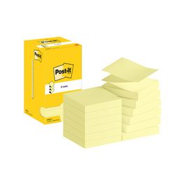 Post-it Bloc-note adhésif z-notes, 76 x 76 mm, jaune