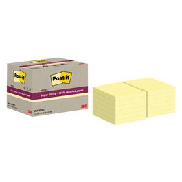Post-it Bloc-note super sticky Recycling notes, jaune