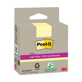 Post-it Bloc-note super sticky Recycling notes, jaune