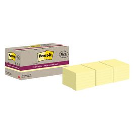 Post-it Bloc-note super sticky Recycling notes, jaune
