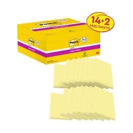 Post-it Bloc-note super sticky notes, 127 x 76 mm, 14+2