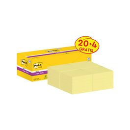Post-it Bloc-note super sticky notes, 76 x 76 mm, 20+4