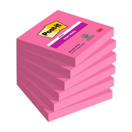 Post-it Bloc-note super sticky notes, 76 x 76 mm, rose