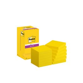 Post-it Bloc-note super sticky notes, 76x76 mm, ultra jaune