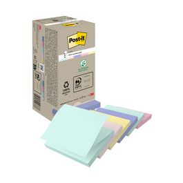 Post-it Bloc-notes Recycling z-notes, 76 x 76 mm, coloré