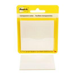Post-it Bloc-notes transparent notes, 73 x 73 mm, incolore