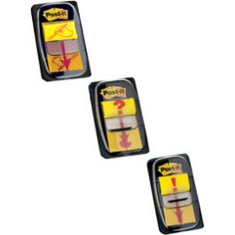 Post-it Marque-pages Index Symbole "signature", jaune