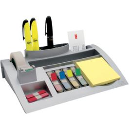 Post-it Organiseur de bureau, argent, équipé