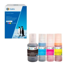 Cartouches hauts de gamme compatibles Epson C13T03R640 / 102 - multipack 4 couleurs : noire, cyan, magenta, jaune