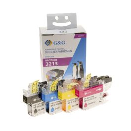Cartouches hauts de gamme compatibles Brother LC3213VALDR - multipack 4 couleurs : noire, cyan, magenta, jaune