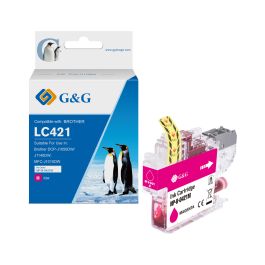 Cartouche haut de gamme compatible Brother LC421XLM - magenta